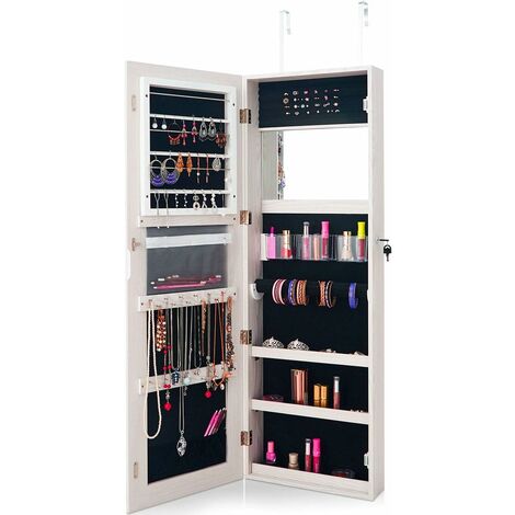 Goplus Armoire Bijoux Murale Armoire Bijoux Accroch E La Porte