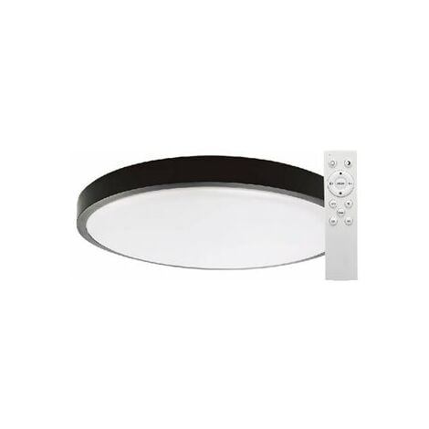 Plafoniera Led Rotonda Andra W K A K Dimmerabile Nero