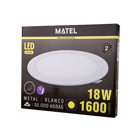 Warmweißes rundes Matel LED Downlight 18 W