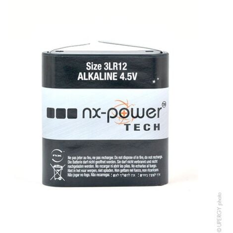 NX Pile Alcaline Blister X1 3LR12 Nx Power Tech 4 5V 4 4Ah