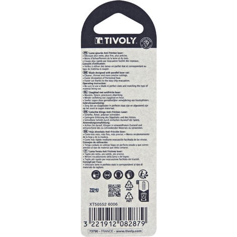 Tivoly Lames De Scie Sauteuse Coupe Droite Coupe Pr Cise