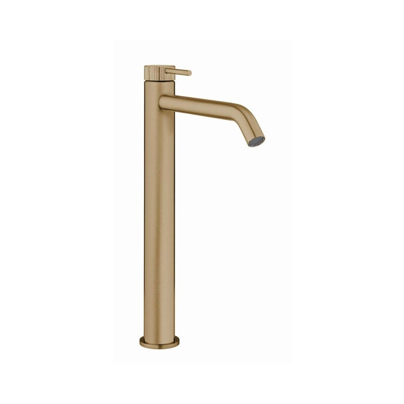 Crosswater 3ONE6 Mitigeur lavabo rehaussé bec 19cm Laiton brossé PVD