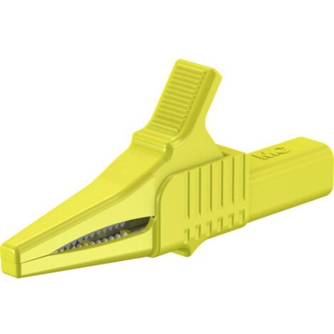 Stäubli XKK 1001 Pince crocodile de sécurité CAT II jaune