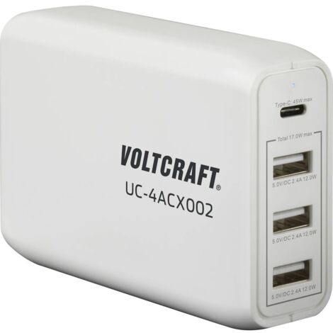 Voltcraft Uc Acx Chargeur Usb W Pour Prise Murale Courant De