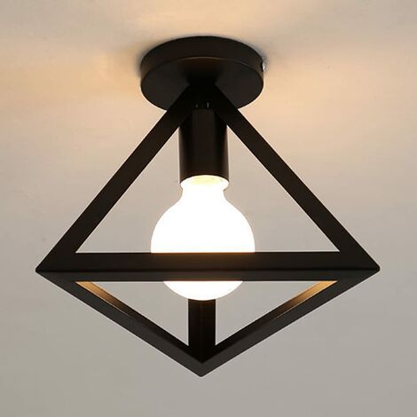 Plafoniera Vintage Industriale Lampada Da Soffitto Metallo Creativa