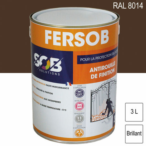 Peinture Professionnelle Antirouille Fersob Ral Brun S Pia