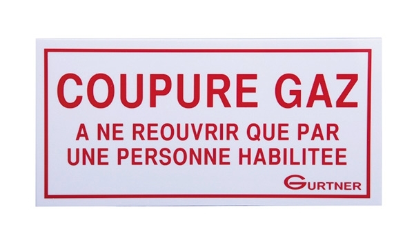 Plaque Signal Tique Coupure Gaz Ne Pas R Ouvrir X Mm