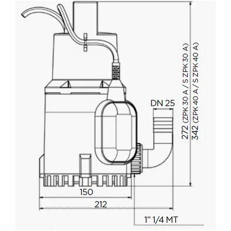 Pompe Vide Cave Sanisub Zpk A Pompe Submersible Pour Eaux Grises