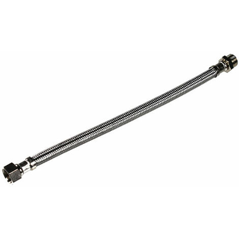 Flexible sanitaire Inox Ø intérieur 8mm Femelle 1 2 15x21 Mâle 1