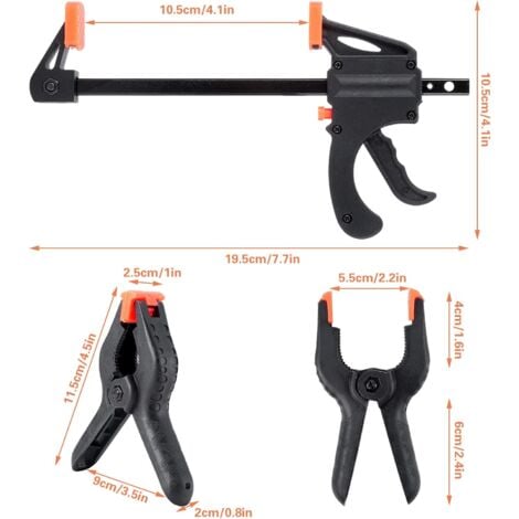 Pcs Serres Joints Rapide Serre Joint En Forme Pince Ressort Pince De