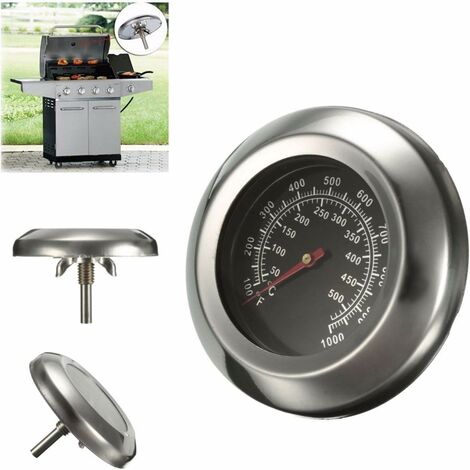 Thermomètre de Four en Acier Inoxydable Thermomètre pour BBQ GROOFOO