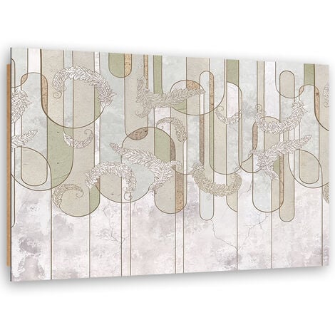 Quadro Deco Panel Astrazione Minimalista Scandinava Nel Beige 100x70