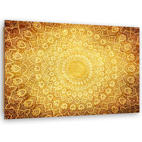 Quadro Deco Panel Oro Mandala Abstraction 120x80