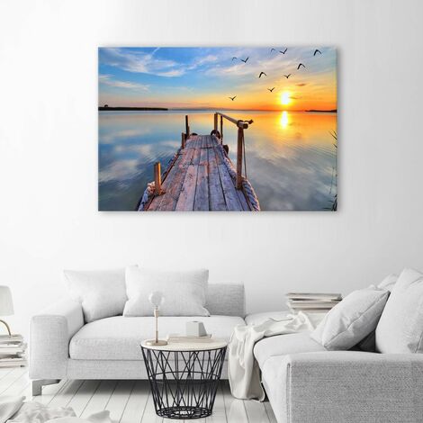 Quadro Deco Panel Tramonto Su Un Lago X