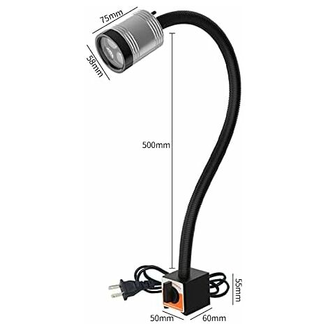 Lampe à LED pour machine Bras long 6 W 110 V 220 V Lampe de travail