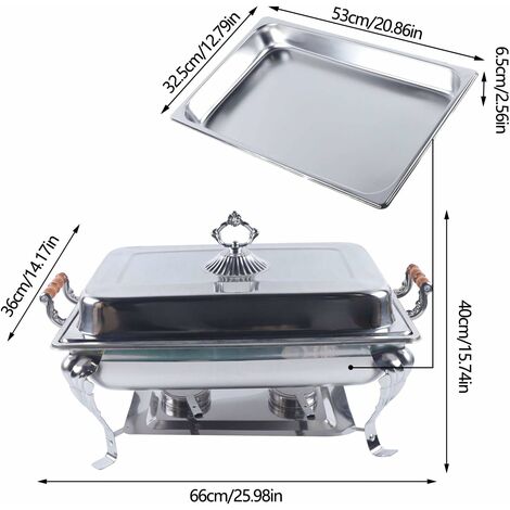 R Chauffeur De Plats En Acier Inoxydable Pour Chafing Dish R Cipient