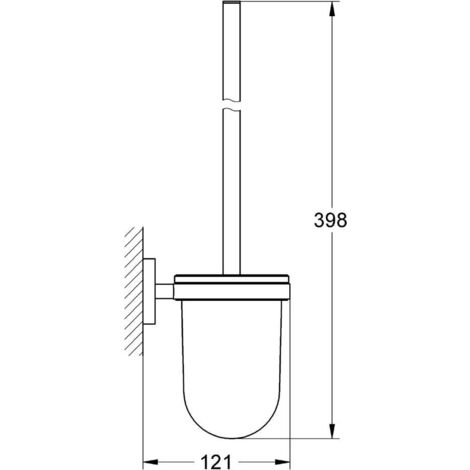 Grohe Essentials Toilet Brush Set Chrome 40374001