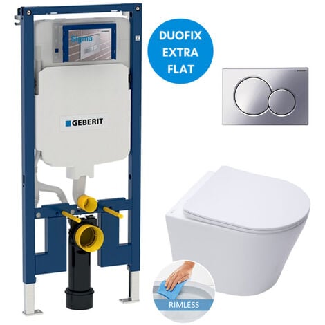 Geberit Toilet Set UP720 Extra Flat Support Frame SAT Infinitio