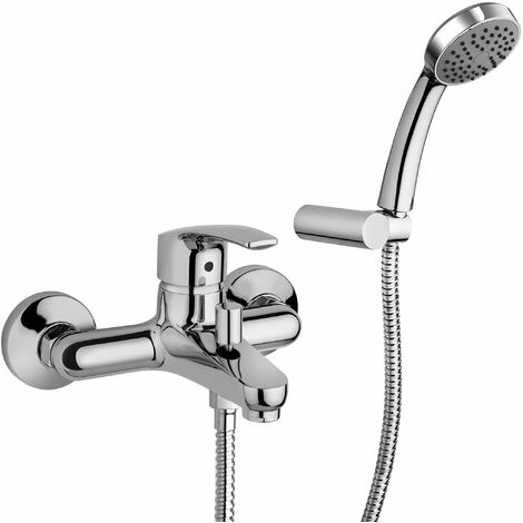 Mitigeur Bain Douche Ext Rieur Avec Support De Douche Mural R Glable