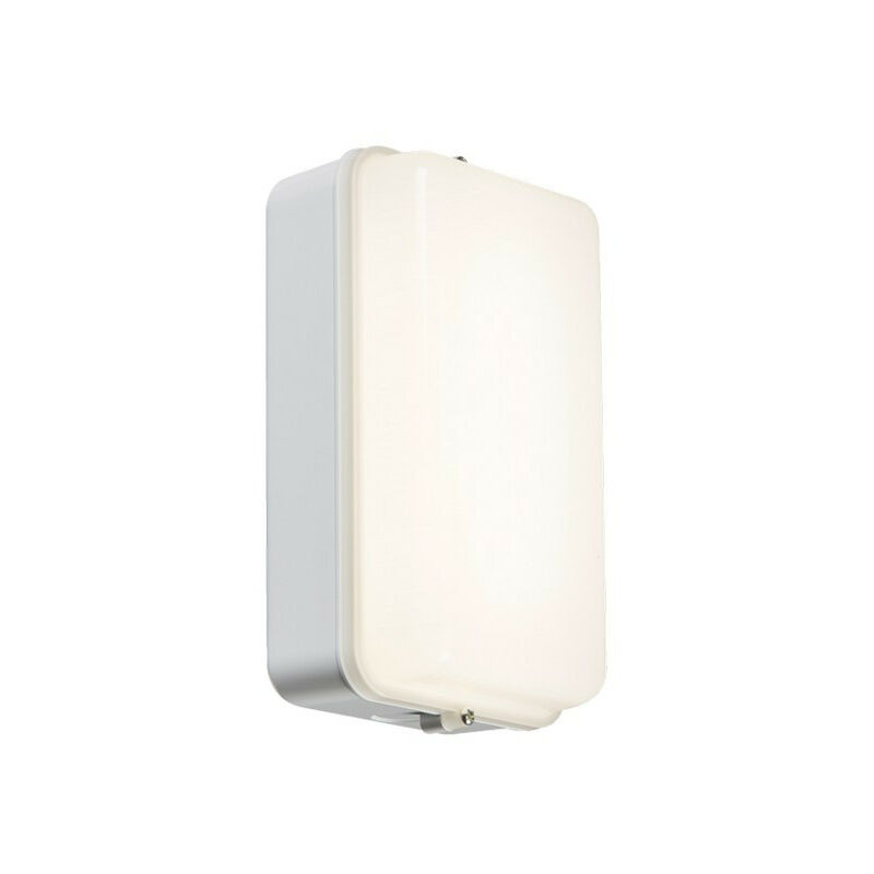 Knightsbridge LED Security Amenity Bulkhead C W M Sensor Blanco 230V