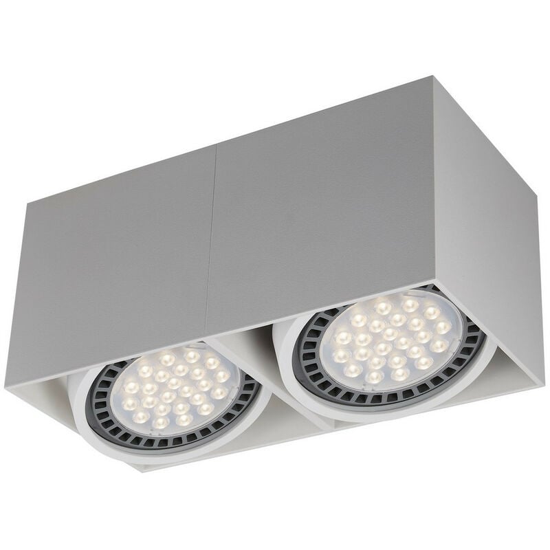 Zumaline BOX Downlight Doble Montado En Superficie Blanco GU10 ES111