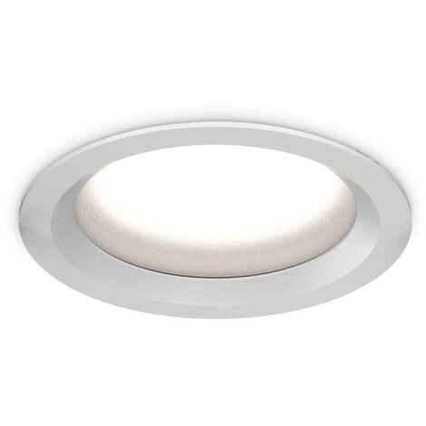 Ideal Lux Basic Ip Downlight Led Empotrable Redondo Integrado Blanco