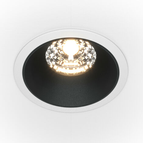 Maytoni Alfa Led Rundes Einbau Downlight Wei Schwarz Lm K