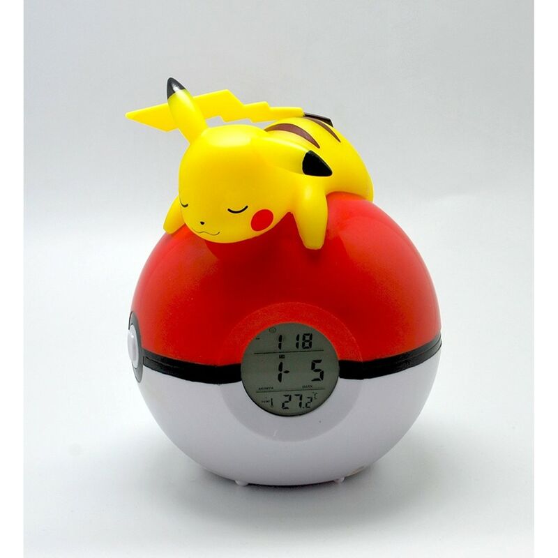 Teknofun Pok Mon Leuchtender Pikachu Wecker Radio