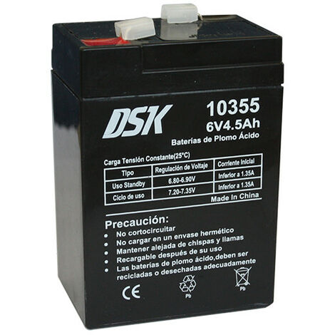 Bleibatterie 6V 4 5Ah AGM 70x47x100mm DSK