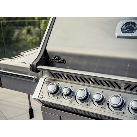 Barbecue à gaz Napoleon Prestige Pro 665 SIB inox 5 brûleurs Sizzle