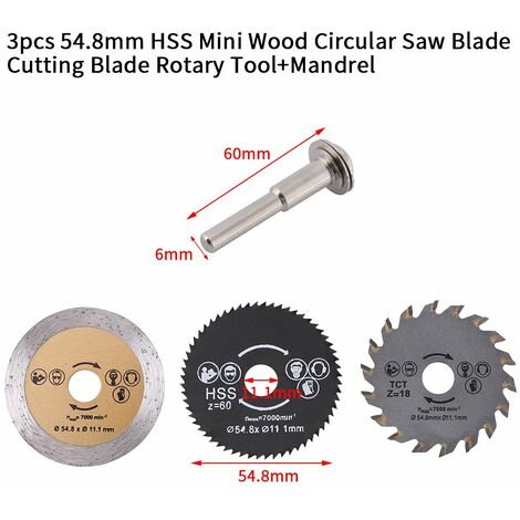 Triomphe Pcs Mm Hss Mini Lames De Scie Circulaire Lame De Coupe