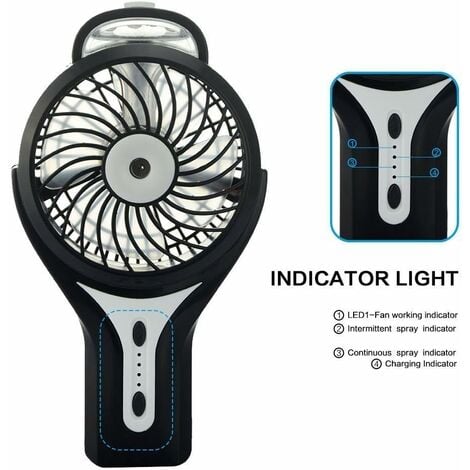 Mini Ventilateur Brumisateur Usb Portable Avec Brumisateur De