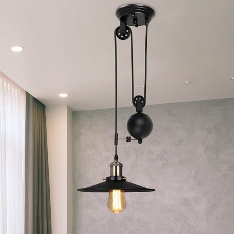 Lampada A Sospensione Vintage Industraile Stile Lampadario Da Soffitto