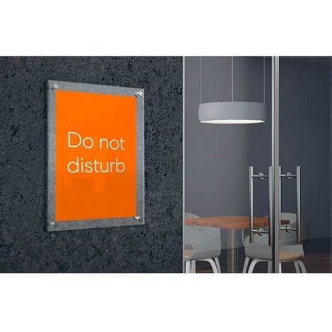 Porte Affiche Mural Premium Plus Transparent Format A Nobo