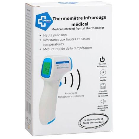 Thermomètre frontal infrarouge sans contact Maxiburo