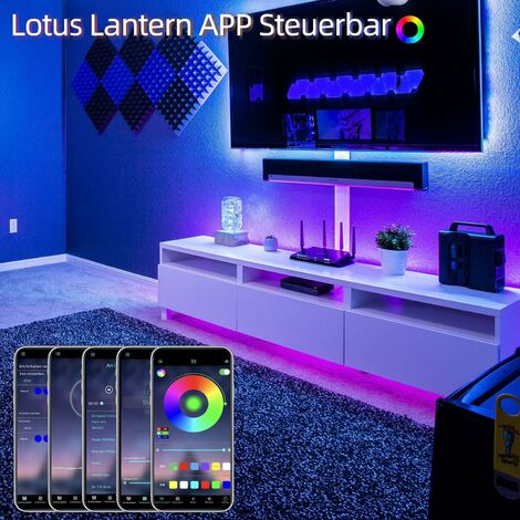 Zmh Ruban Led M Bande Rgb Bluetooth Led Chambre Bandeau Contr L