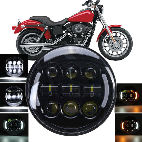 Projecteur De Phare Led De Moto Faisceau Hi Lo Drl Clignotant