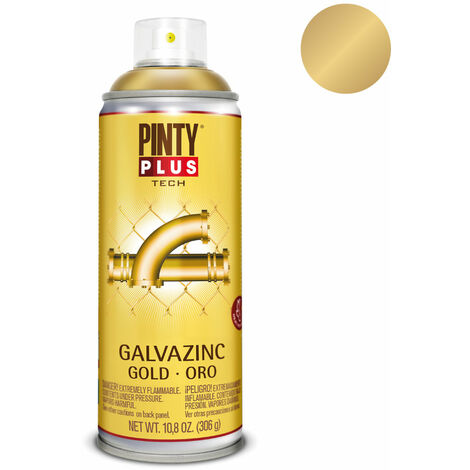 E3 95809 Pintura En Spray Pintyplus Tech Galvazinc 520Cc Oro Brillo G151