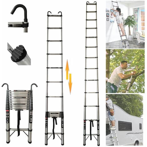 Telescopic Ladder 5M Multi Purpose Non Slip Folding Ladder With