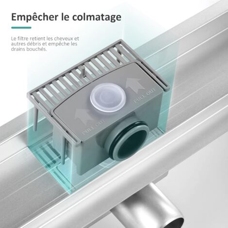 Emke Caniveau De Douche En Acier Inoxydable Siphon De Douche Avec Arr T