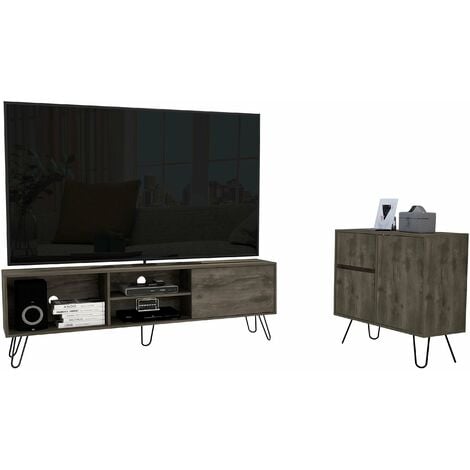 Conjunto Andorra Mueble Para Tv Z180 Capacidad Tv 70 Pulgadas