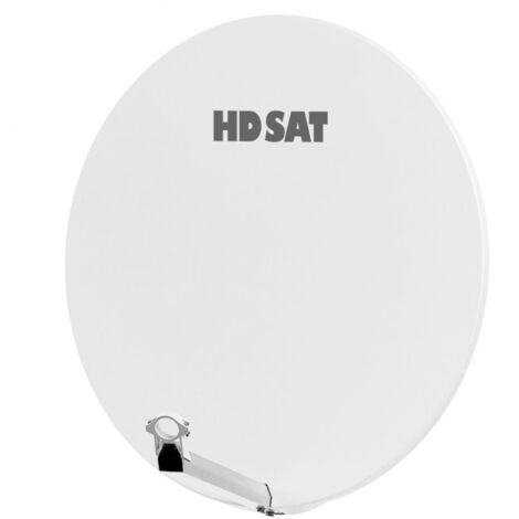 Pack Hdsat Parabole Satellite Fibre Composite Blanche Cm Lnb Single