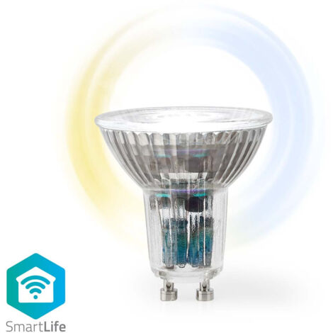 Nedis Spot Led Smartlife Wi Fi Gu W Blanc Chaud A Frais Plug Play