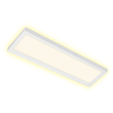 Plafonnier Led Briloner Leuchten Cadre W Lm Ip Blanc