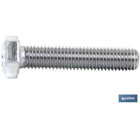 COFAN Din 933 M 4x30 Inox A2 Caja 100 Unid Tornillo Cabeza Hexagonal