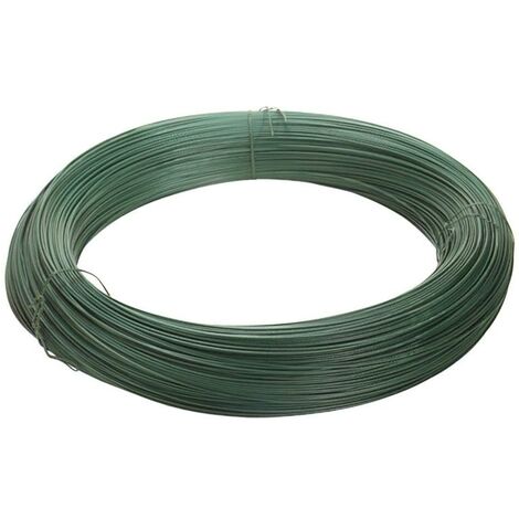 WOLFPACK LINEA PROFESIONAL alambre plastificado verde rollo 25 kg nº17