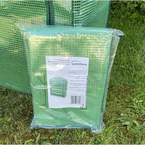 Tier Extra Wide Reinforced Replacement Greenhouse Cover