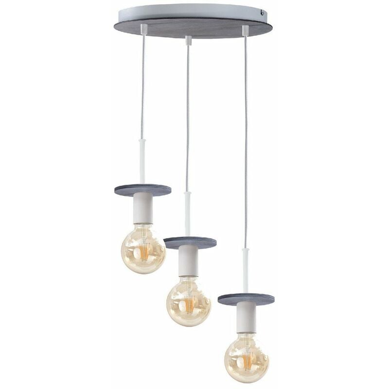 Keter Lighting Plafonnier Saturn Cluster Gris Cm X E