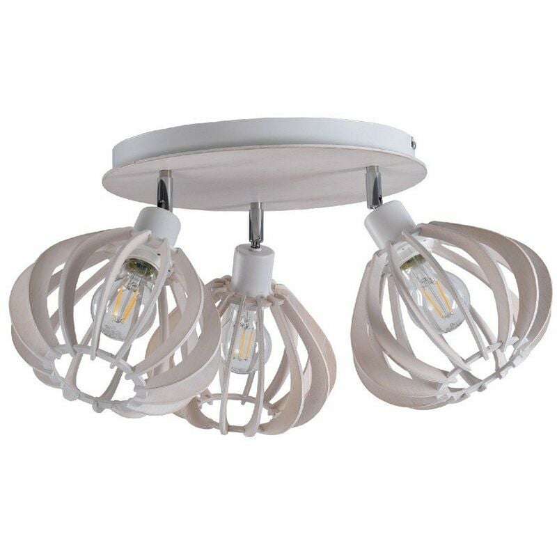 Keter Lighting 807 Nicoleta Spots De Plafond Grappes Blanc 32cm 3x E27