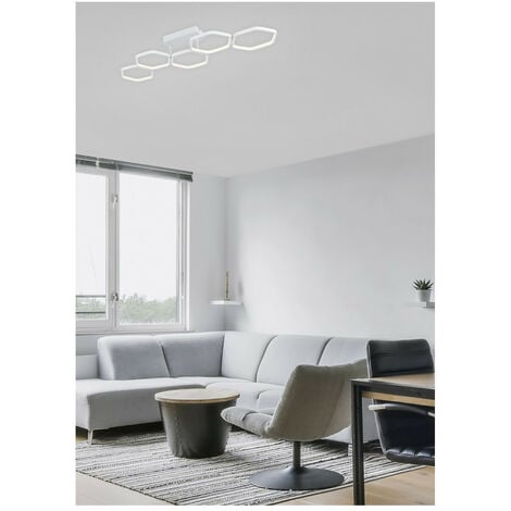 Reality Vigo Vigo Modern Led Semi Plafonnier Blanc Mat K